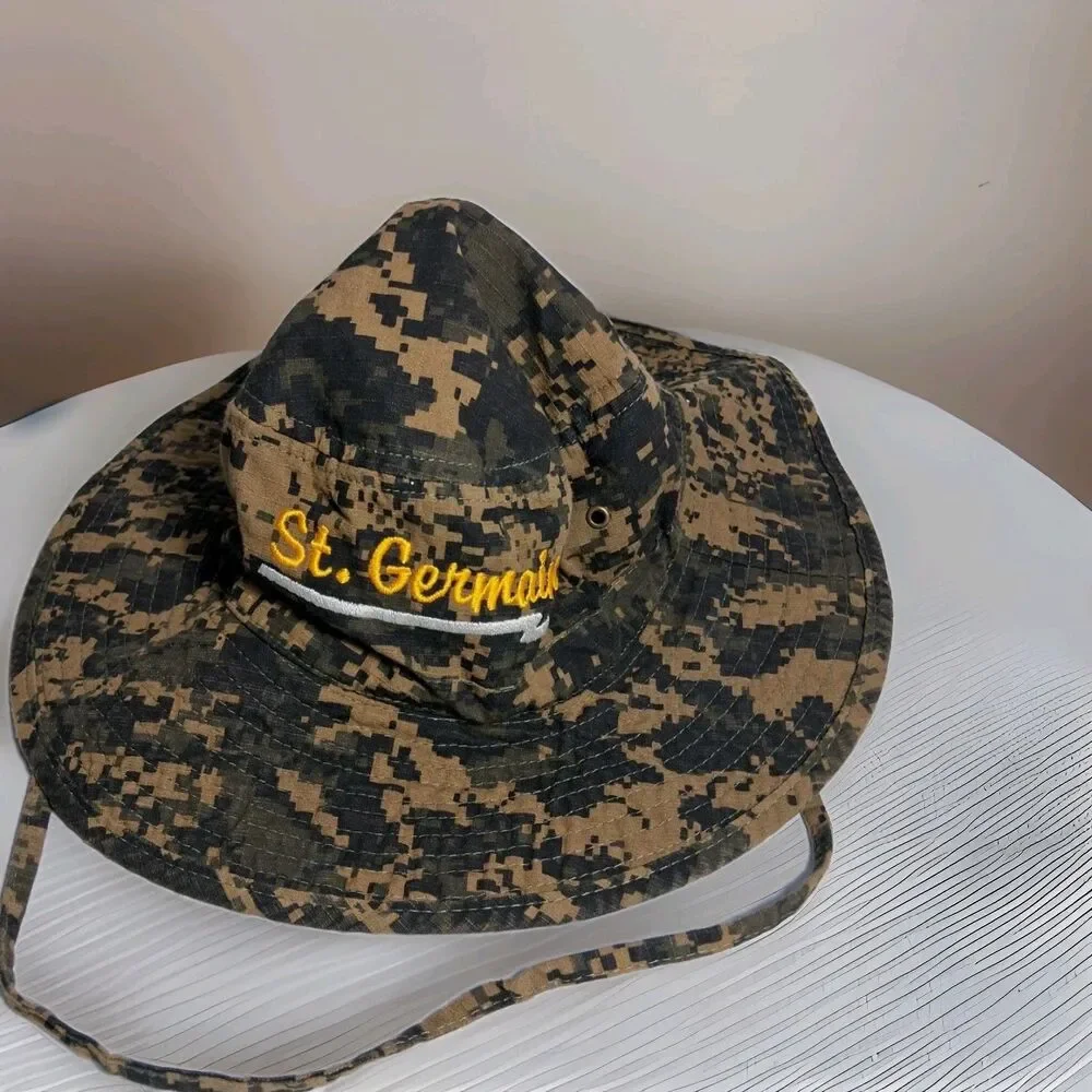 St. Germain By Jhats Bucket Hat Digital Camo Cap Fishing Boonie Size 58 CM